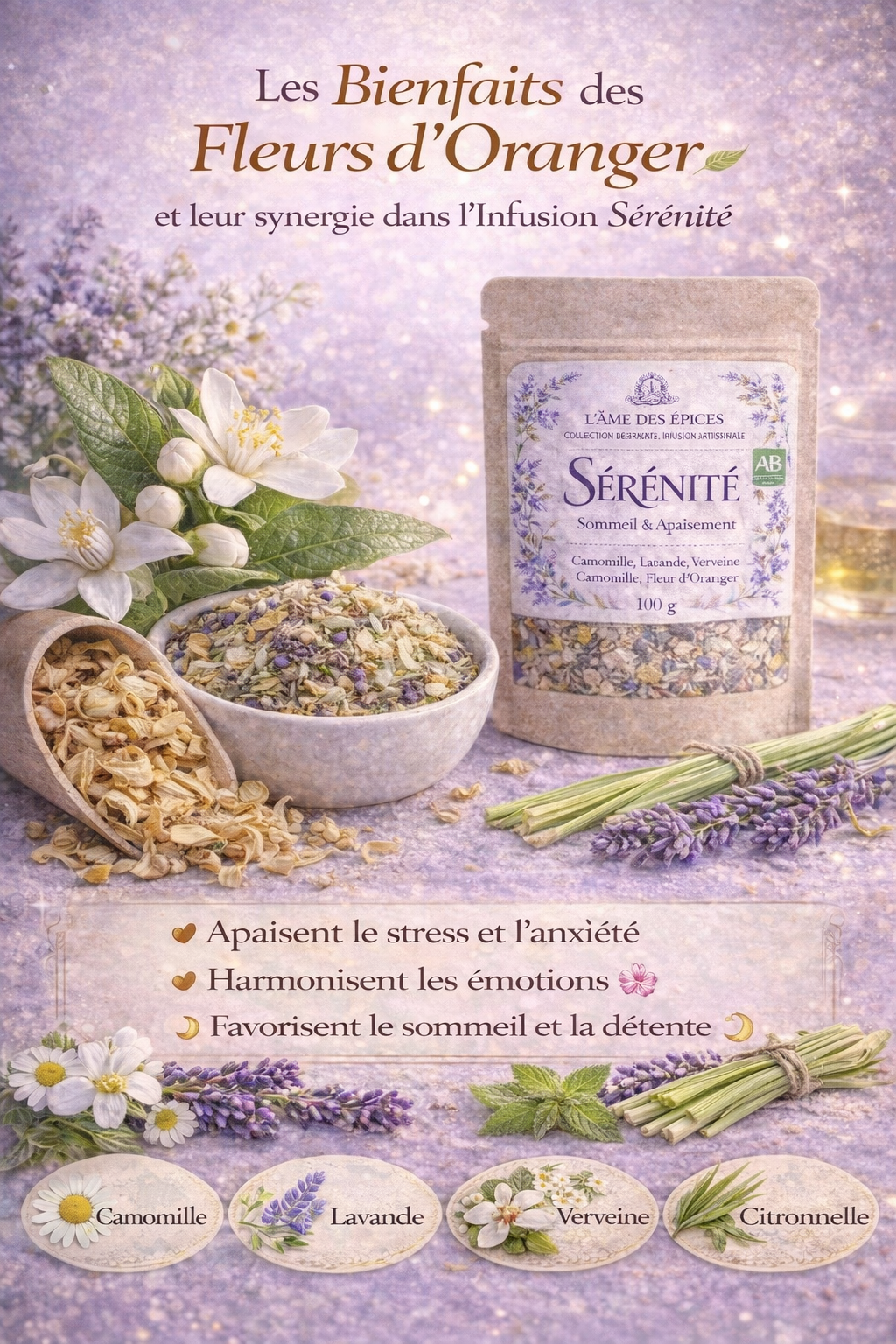 Infusion Sérénité-Apaisement & Sommeil /L’Âme des Épices Product vendor