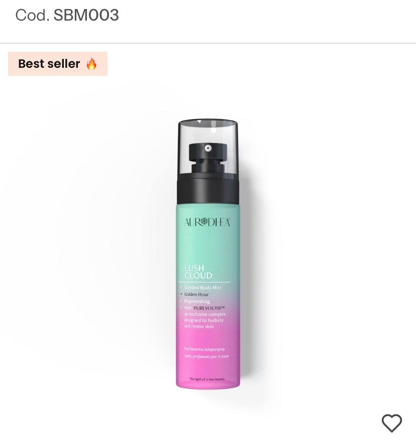 LUSH CLOUD Golden Hour- Brume parfumée corps
100 mL | Avec le complexe exclusif PUREYOUTH™ Product vendor