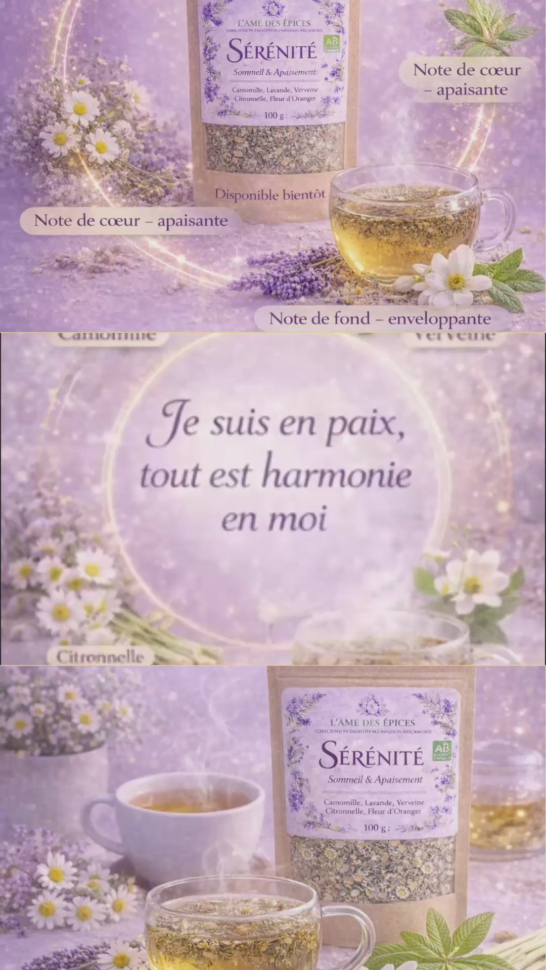 Infusion Sérénité-Apaisement & Sommeil /L’Âme des Épices